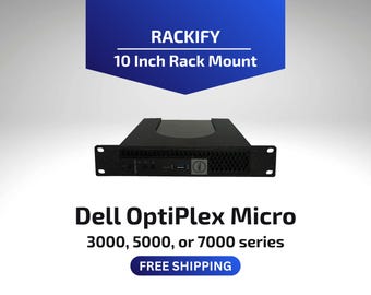 Dell OptiPlex Micro 3000 5000 7000 | 10-Zoll-Rackhalterung | DeskPi RackMate kompatibel | Mini-PC