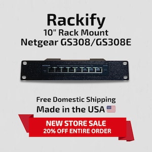 Netgear GS308/GS308E - 10&quot; Rack Mount