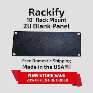 2U Blank Panel - 10&quot; Rack Mount