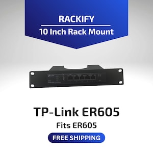 TP-Link ER605 / Montaje en rack de 10 pulgadas / Compatible con DeskPi RackMate / Enrutador