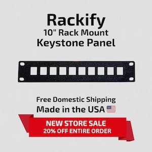 Keystone Panel - 10&quot; Rack Mount