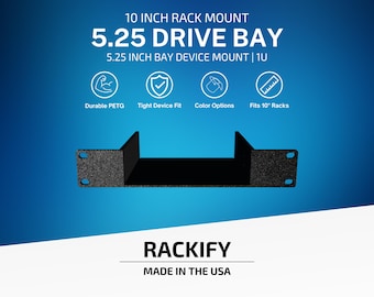 5.25 Drive Bay | 10 Inch Rack Mount | Homelab Storage
