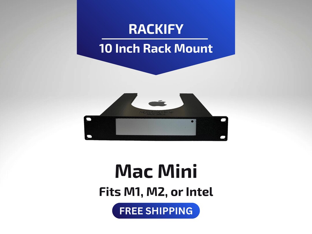 Mac Mini M1 M2 Intel | 10 Inch Rack Mount | Deskpi Rackmate Compatible ...