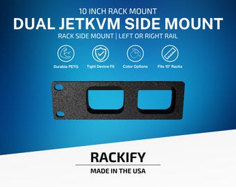 Dual JetKVM | Side Rack Mount | Homelab Accessory