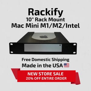 Mac Mini M1/M2/Intel - 10&quot; Rack Mount