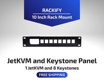 JetKVM and Keystone | 10 Inch Rack Mount