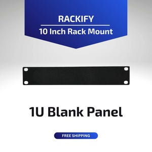 Painel cego sólido de 1U | Montagem em rack de 10 polegadas | Placa de preenchimento de rack