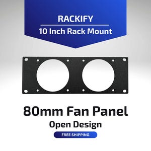 Support pour ventilateur de 80 mm (conception ouverte) | Montage en rack de 10 pouces | Noctua NF-A8