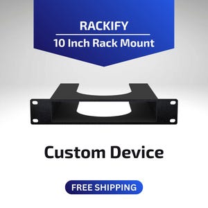 Soporte para dispositivo personalizado / Soporte para rack de 10 pulgadas / Compatible con DeskPi RackMate / Tamaño personalizado