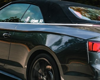 Pegatinas personalizadas para redes sociales de coche, calcomanías para Instagram y TikTok, vinilo para el mango (varias opciones de cantidad)