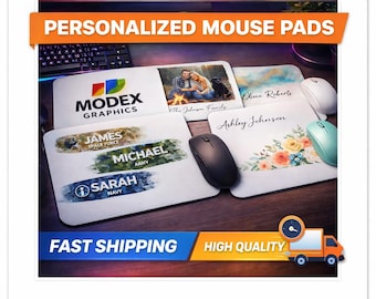 Alfombrilla de ratón personalizada: logotipo, foto o diseño personalizado - Regalo de oficina