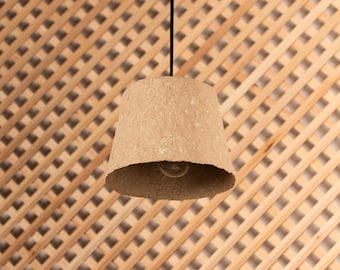 Wabi Sabi-hanglamp van papier-maché: duurzame milieuvriendelijke lamp
