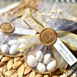 Personalized Almond Candy Favors for Guest, Wedding Almond Candy Favor, Engagement Candy Favor, Wedding Edible Favors in Bulk, Edible Favors