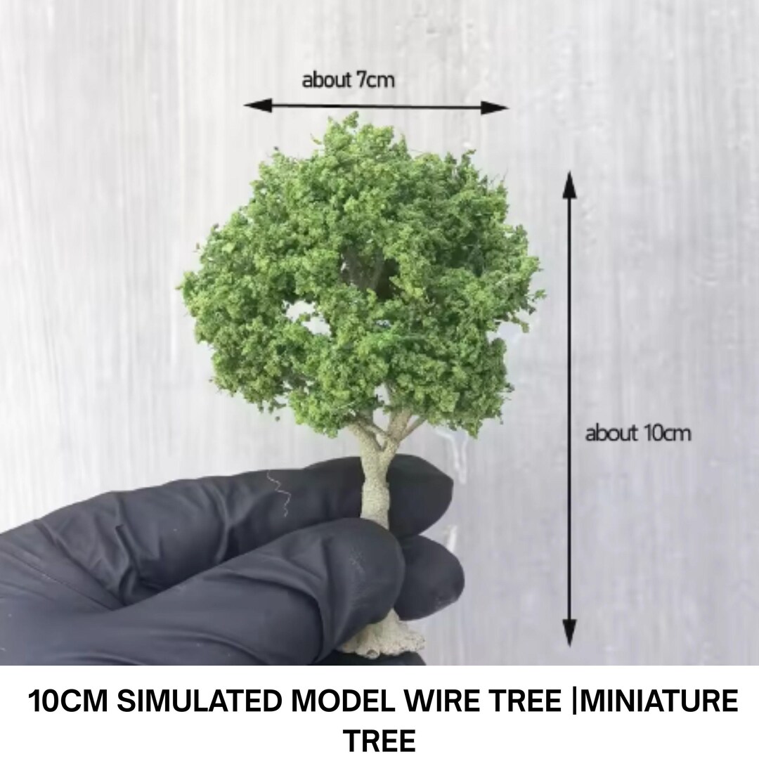 10cm Scale Model Trees | Micro Tree Landscape Decor for Crafters & DIY ...