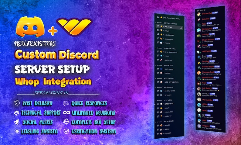 Custom Whop Discord Server Setup | Full Whop Integration + Instant ...