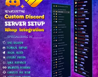 Custom Whop Discord Server Setup | Full Whop Integration + Instant Delivery & Ownership Transfer