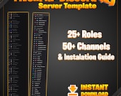Professional FiveM RP Discord Server Template | Instant Download | Roles, Permissions & Bot Setup Guide