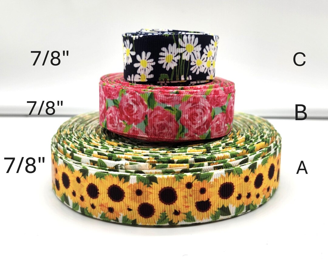 Puce Ribbon Flower Grosgrain Ribbon - Etsy