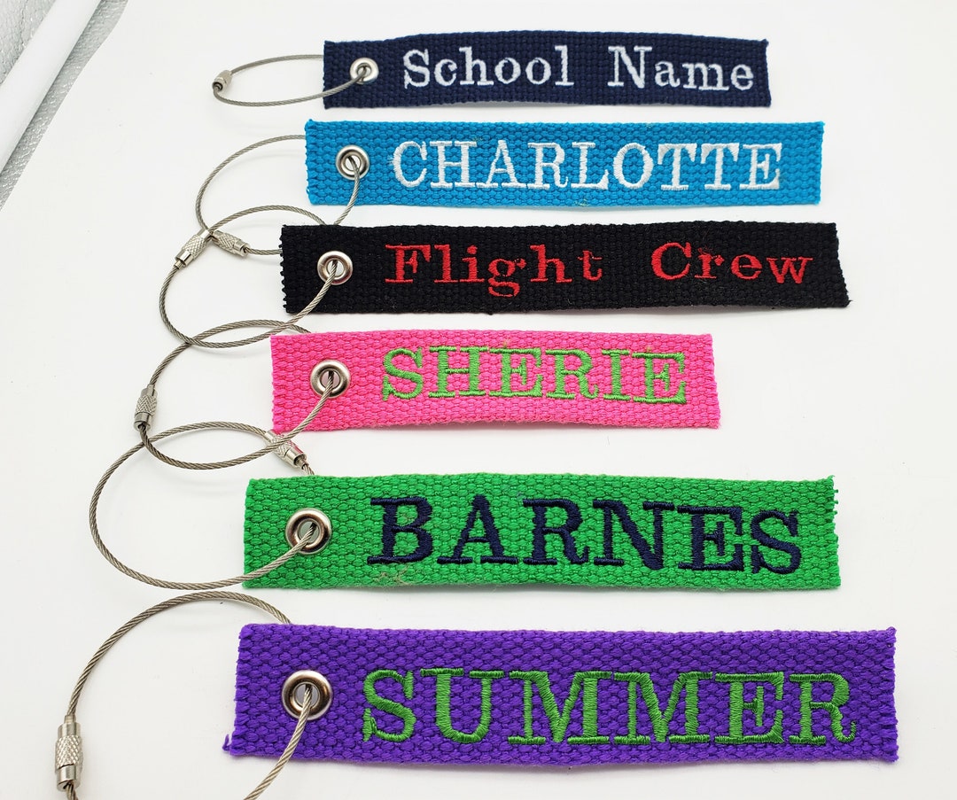 Luggage /property Tags Heavy Duty Wire Grommet Name And/or Etsy