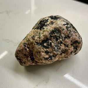 Pink Granite with Black Mineral Flecks, Glacial Erratic -  Canadian Shield Stone