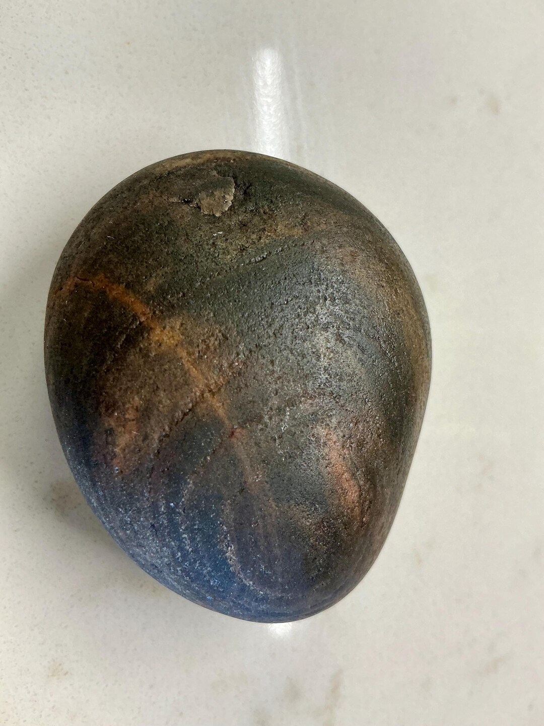 Banded Basalt / Iron-stained Volcanic Natural Palm Stone - Etsy