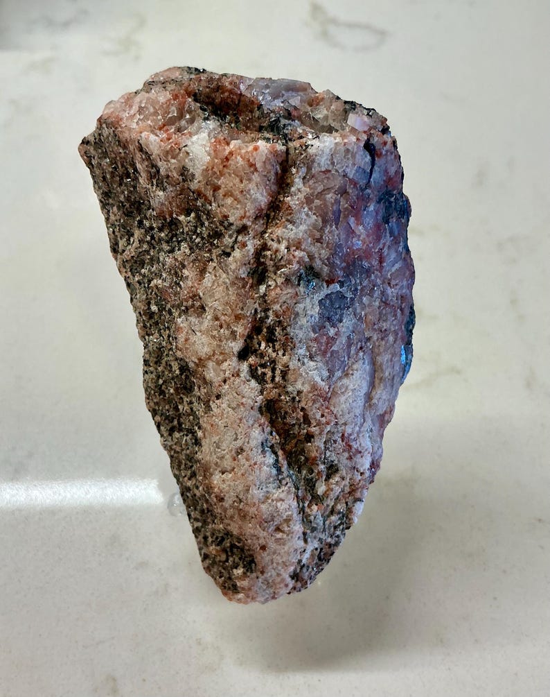Sparkling Raw Granite – Pink & Black Speckled Mineral Rock - Etsy