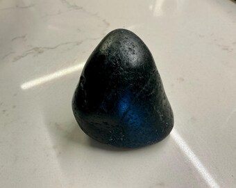 Ancient Black Serpentinite Glacial Stone - Precambrian Canadian Shield Rock