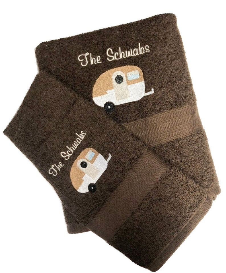 Happy Camper Happy Camper Towel Camper Towels Camper Decor Etsy