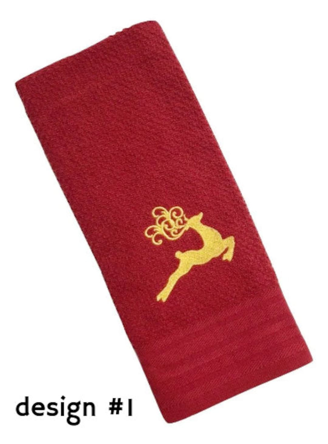 Christmas Towels Christmas Kitchen Towels Christmas Hand Etsy