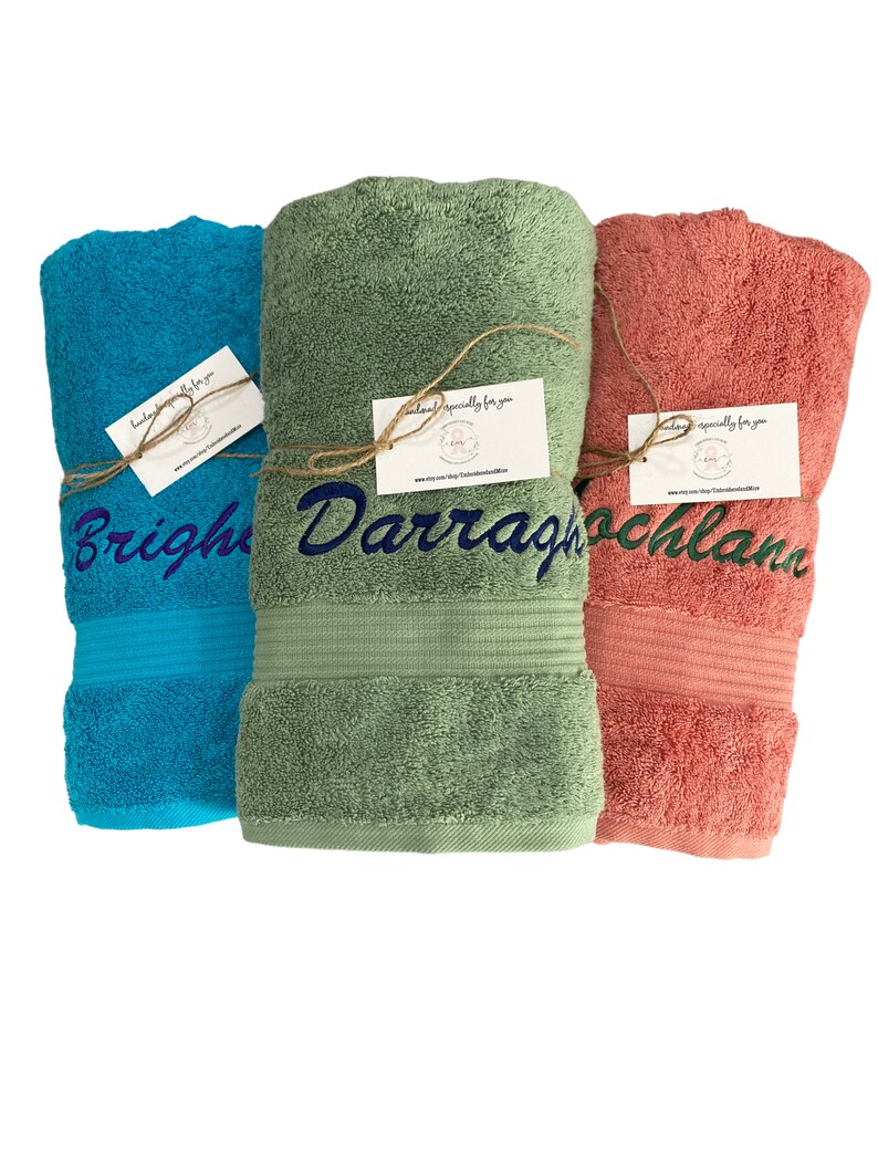 Personalized Towels Towels With Names Towels Personalized Etsy