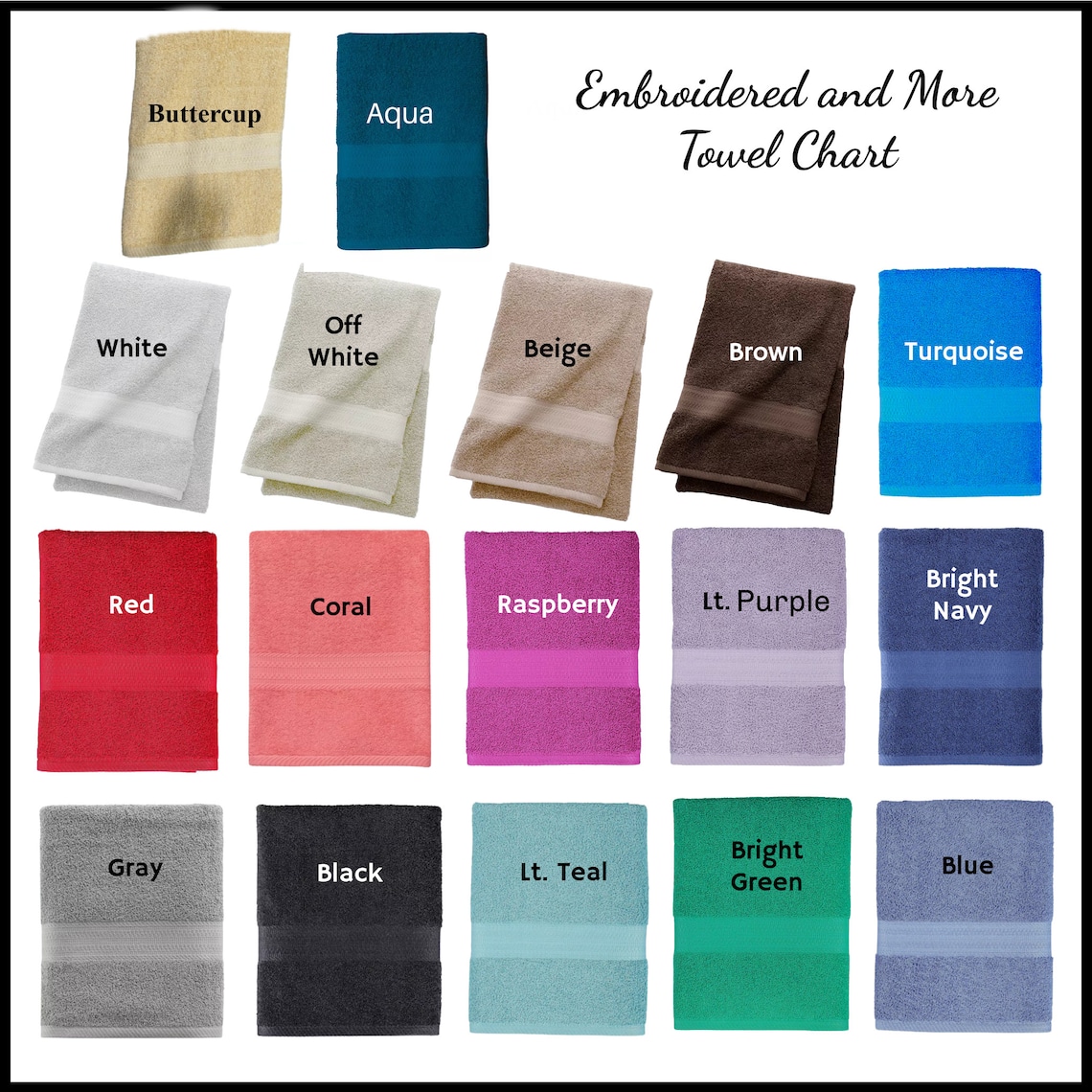 Personalized Towels Towels With Names Towels Personalized Etsy