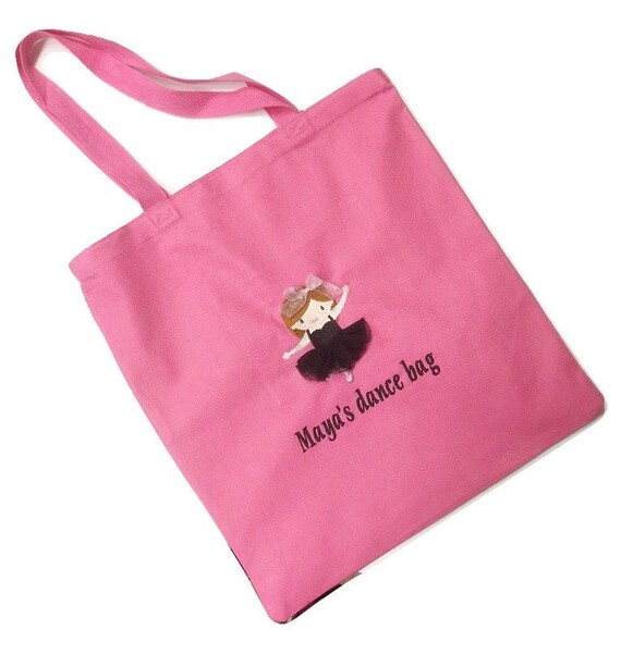 girls personalized dance bag