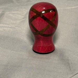 Gear shift knob, Purpleheart and Peruvian Walnut, Keltic knot