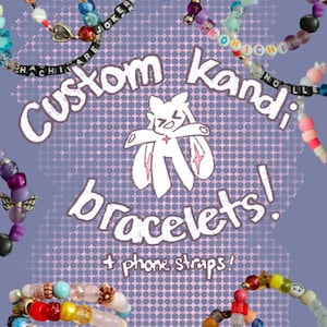 Custom Kandi Bracelets | Anime Character, Video Game, OC’s, K-pop, Vocaloid Music Video | Custom Gift | Cute Accessories | Art
