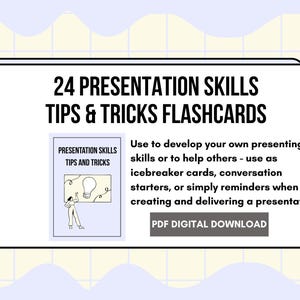 Presenting Skills Tips&Tricks Flashcards