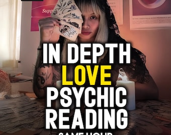 In Depth Love Reading, Psychic Insights, Relationship and Ex-Lover Analysis, Couple Reading, Psychic Love Reading, Same Hour Reading
