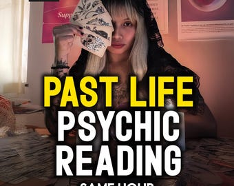 Same Hour Past Life Psychic Reading, Soul Memory & Karmic Energy Insight, Clairvoyant Medium Spiritual Reading, Spirit Guide, Medium Reading