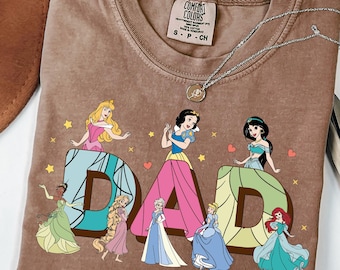 Comfort Colors, Dad Princess Shirt, Disneyland Magic Kingdom T-Shirt, For Dad Gift, Funny Dad Apparel, Fathers Day Outfit, Gift For Daddy