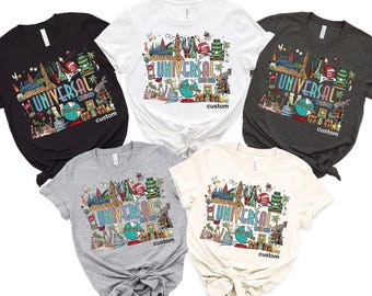 Disney Universal Studios 2026-shirt, Disney Family Vacation-T-shirt, Universal Studios Trip-T-shirt, Universal Orlando Top, vakantie-outfit