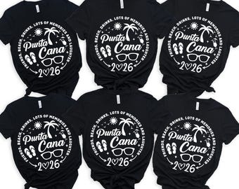 2026 Punta Cana Shirt, Punta Cana Family Vacation Tshirt, Girls Trip Gift, Punta Cana Trip Tee, Family Vacation Apparel, Vacation Outfit