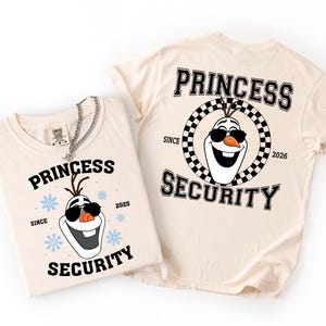 Comfort Colors Disney Princess säkerhetströja, Disney familjetrev-tröja, Disney pappa-tröja, Disneyworld-outfit, Disneyland pappa-dotter-tröja