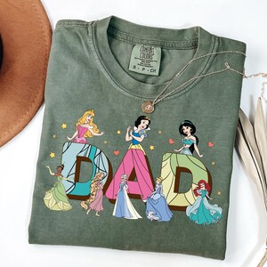 Comfort Colors, Dad Princess Shirt, Disneyland Magic Kingdom T-Shirt, For Dad Gift, Funny Dad Apparel, Fathers Day Outfit, Gift For Daddy image 5