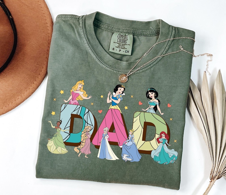 Comfort Colors, Dad Princess Shirt, Disneyland Magic Kingdom T-Shirt, For Dad Gift, Funny Dad Apparel, Fathers Day Outfit, Gift For Daddy image 5