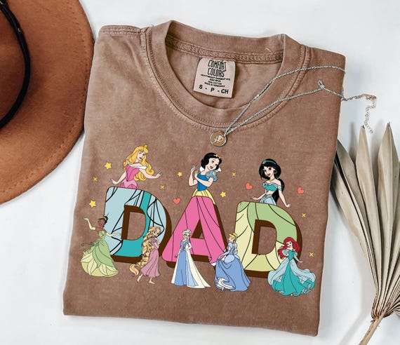 Comfort Colors, Dad Princess Shirt, Disneyland Magic Kingdom T-Shirt, For Dad Gift, Funny Dad Apparel, Fathers Day Outfit, Gift For Daddy