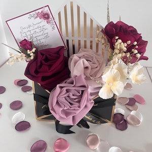 Elegant Hijab Bouquet Gift Set: Modest Floral Arrangement
