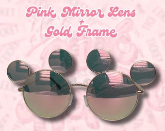 Mickey Sunglasses - Pink Mirror - Etsy