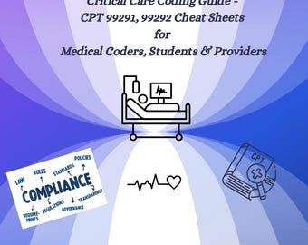 Cheatsheets voor codering van kritieke zorg: beknopte handleiding medische facturering (digitale download)