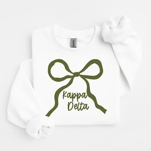 Kappa Delta Sorority trui met ronde hals, cadeau voor de introductieweek van de studentenvereniging, cadeau voor 'Big/Little', cadeau-idee voor de introductieweek, KD-sweatshirt, Kappa Delta merchandise kleding