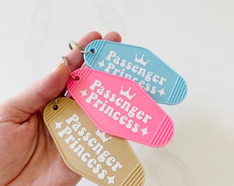 passagier Prinzessin retro motel schlüsselanhänger, nette Geschenkidee, Auto Zubehör, Geschenkidee für Freundin