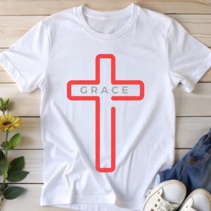 Grace Jesus T-Shirt , Faith tee ,  Cross tee , Christian Gift, Faith Gift, Christian Shirts , Religious Shirt